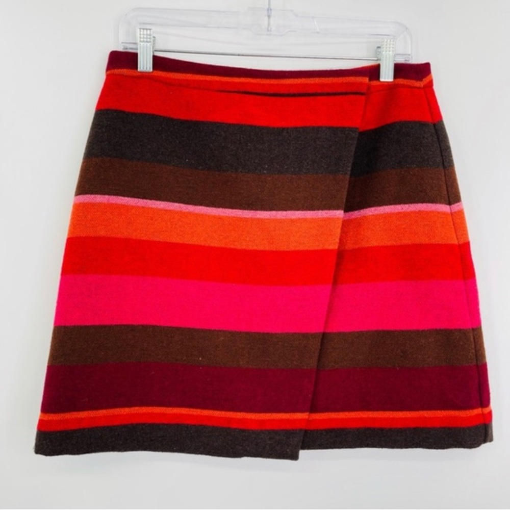 LOFT Petites Fall Colorful Multicolored Polyester Mini Skirt